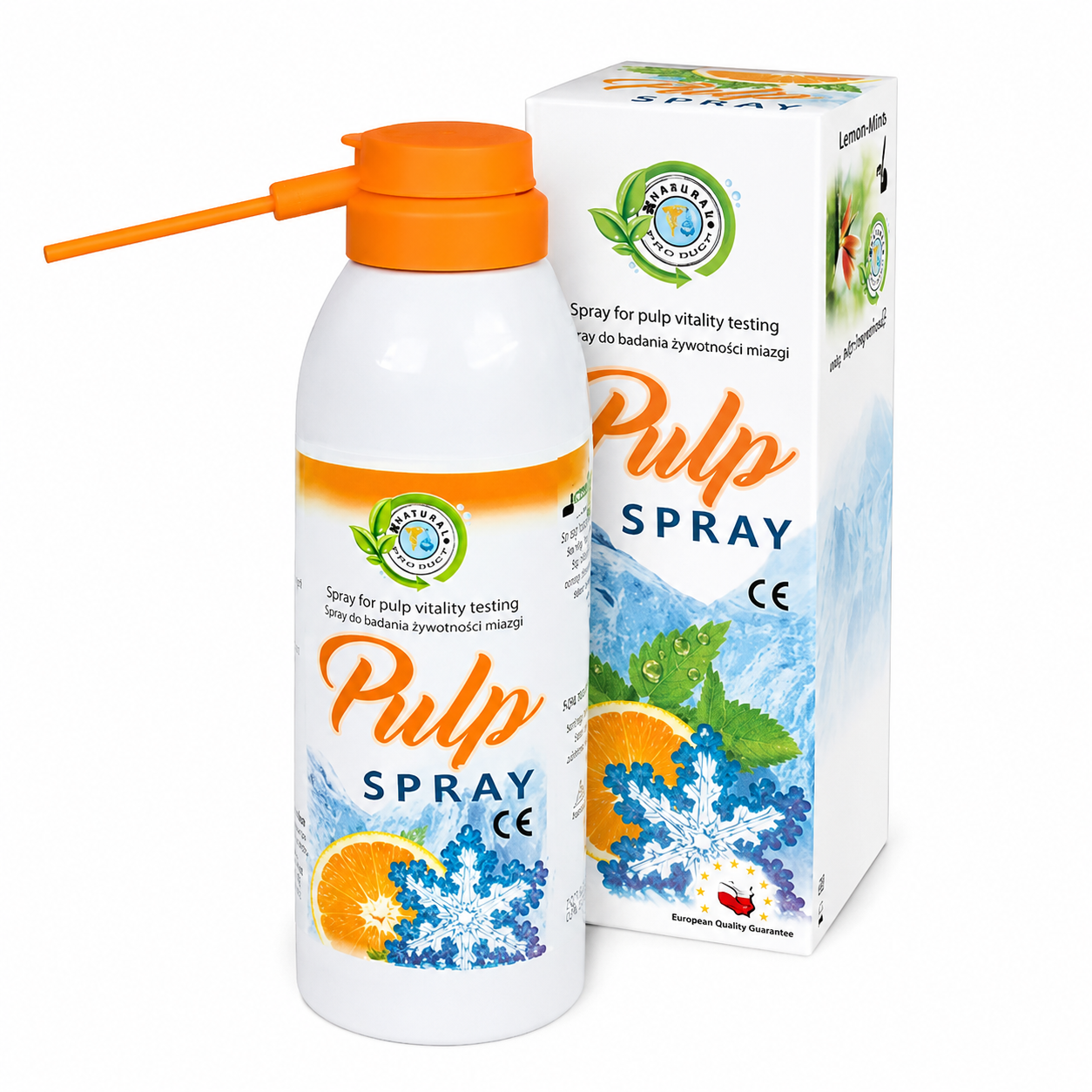 Spray pentru testarea vitalității pulpare, aromă de portocală, 200 ml – Cerkamed